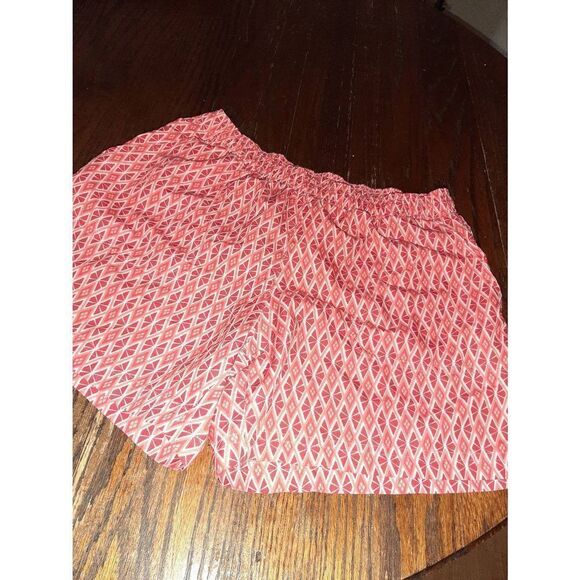 Small Columbia Red Pink Athletic Casual Mid Rise Drawstring Quick Dry Shorts - Picture 1 of 5